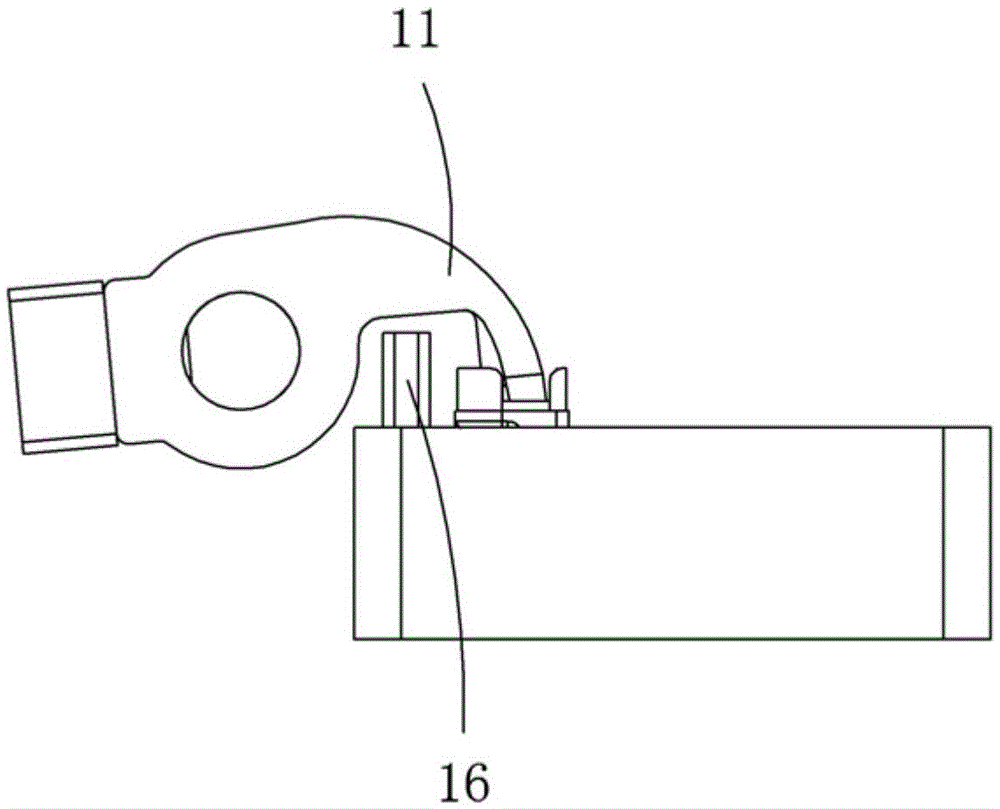 Minitype component pressing mechanism