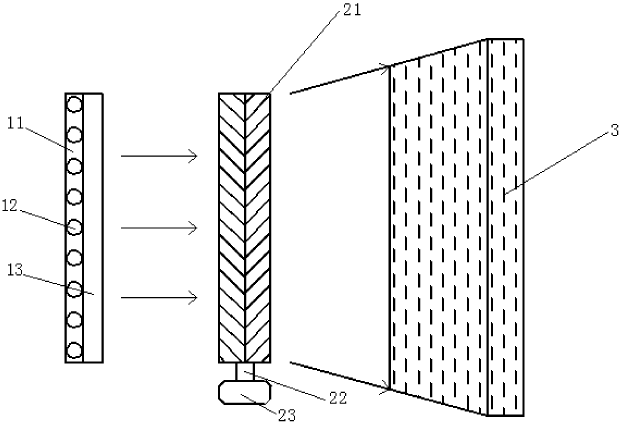 Advertisement projection device