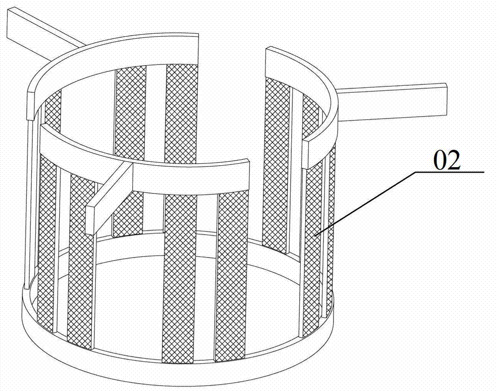 A double-heater structure for a large-scale sapphire furnace