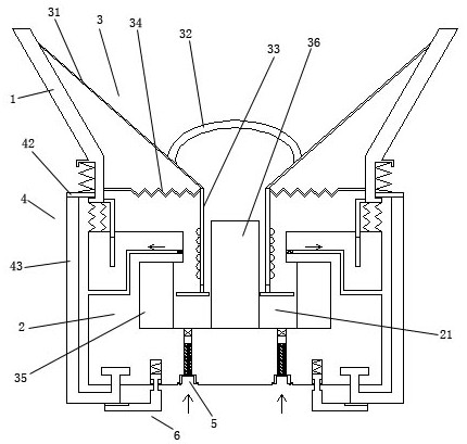 Pressing locking type heat dissipation loudspeaker