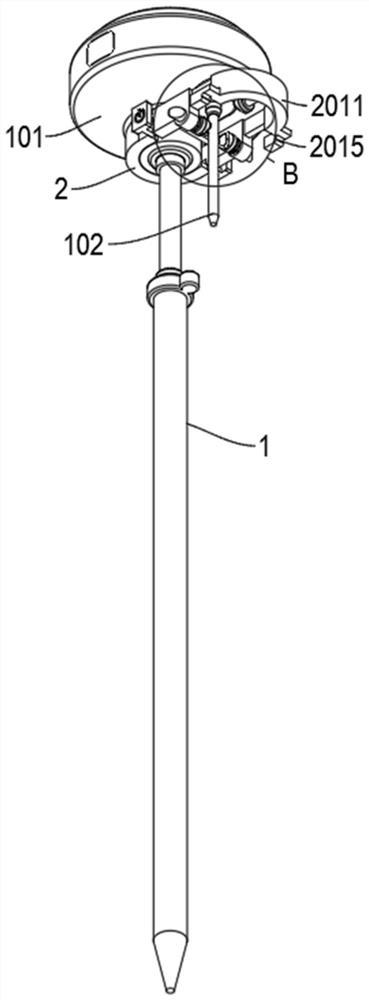 Terrain surveying device for territorial space planning