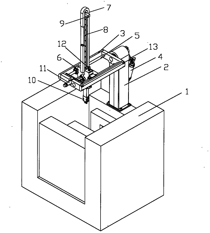 Rotary device of mechanical arm of injection molding machine and injection molding machine