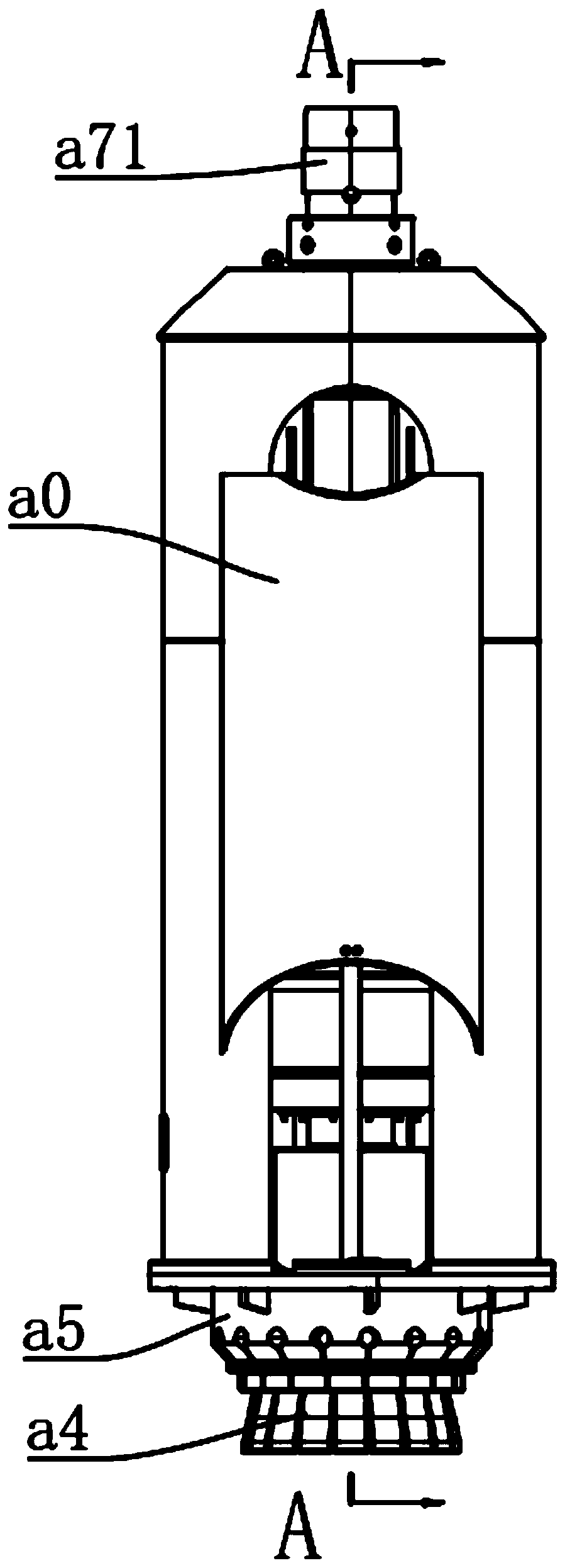 Underwater flow meter based mounting structure