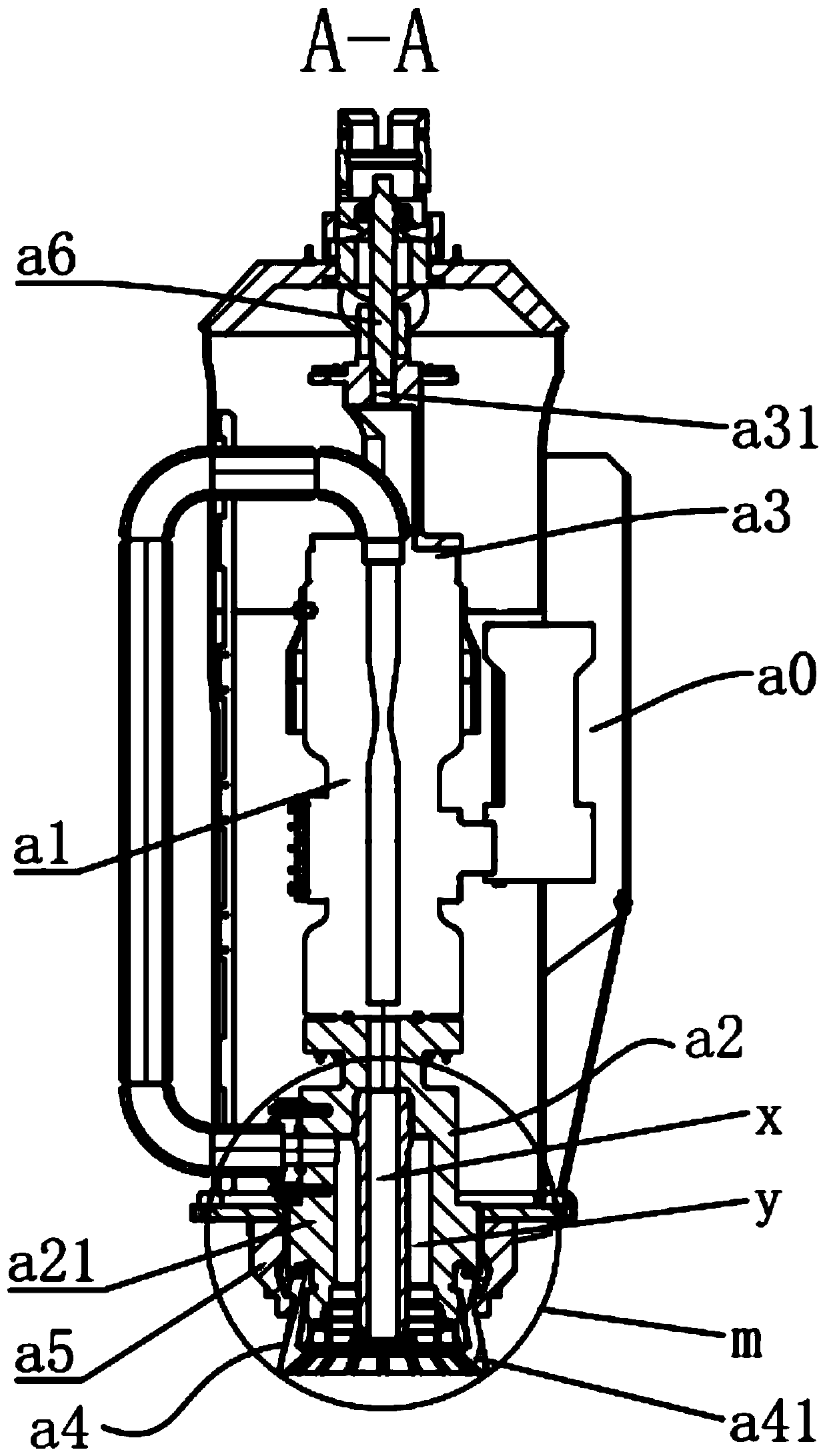 Underwater flow meter based mounting structure