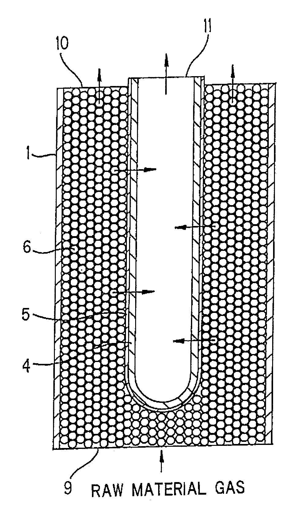 Process for producing hydrogen with permselective membrane reactor and permselective membrane reactor