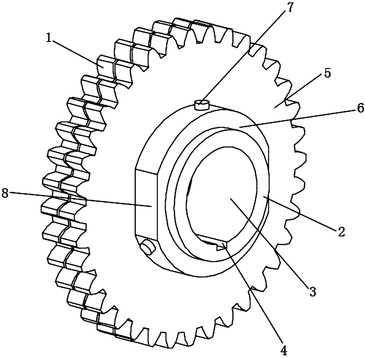 Clearance elimination gear and method with torque measurement function and for numerical-control equipment