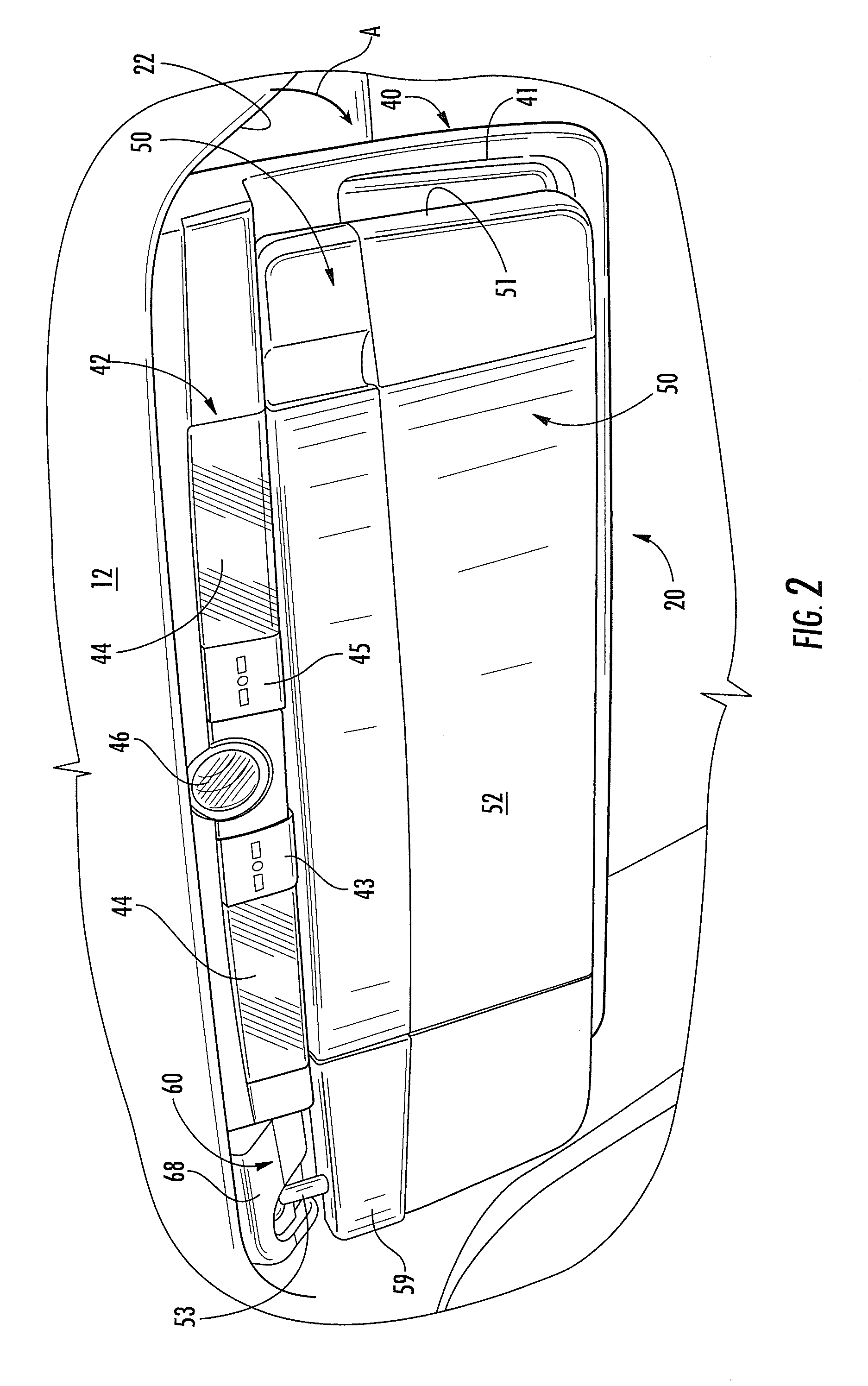 Visor with pivoted side window panel