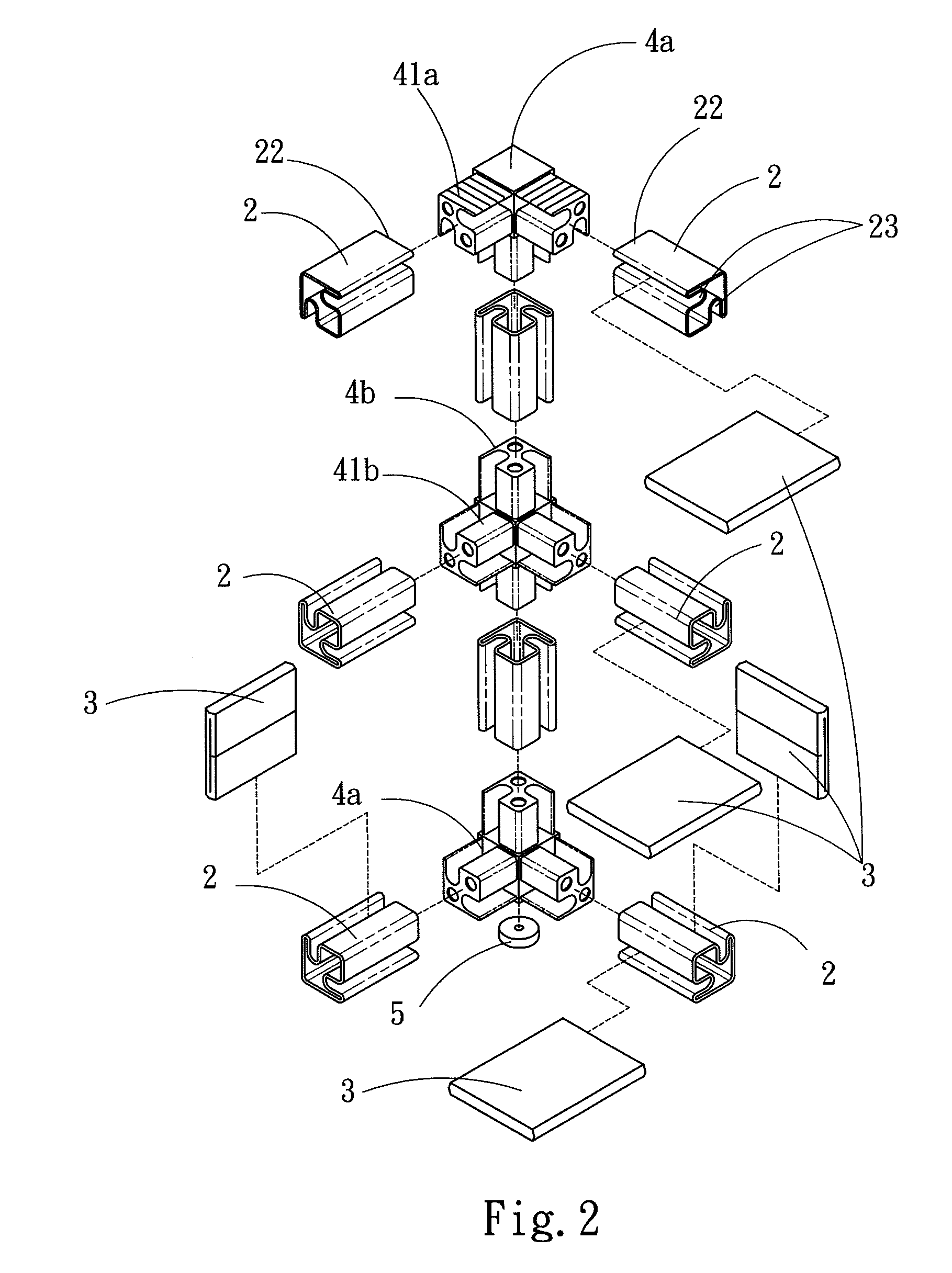 Environmental protection shelving combination