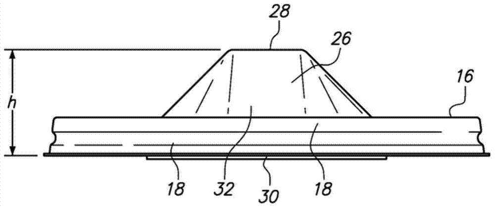 Lid having tapered inner surface for sealing and abutting against container