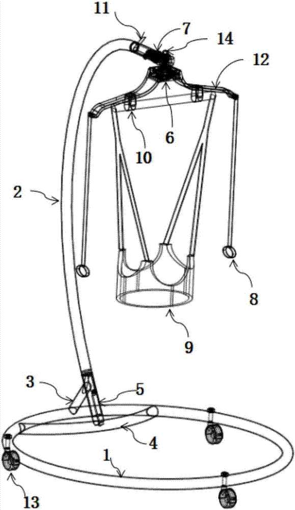 Hanging-type baby walker