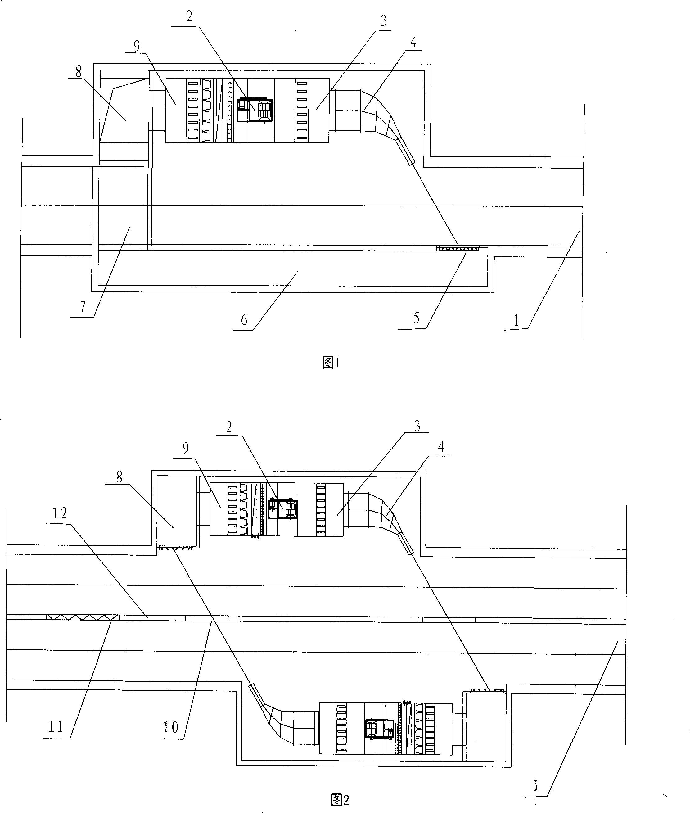 High-speed thermal circulation air curtain construction method for tunnel portal