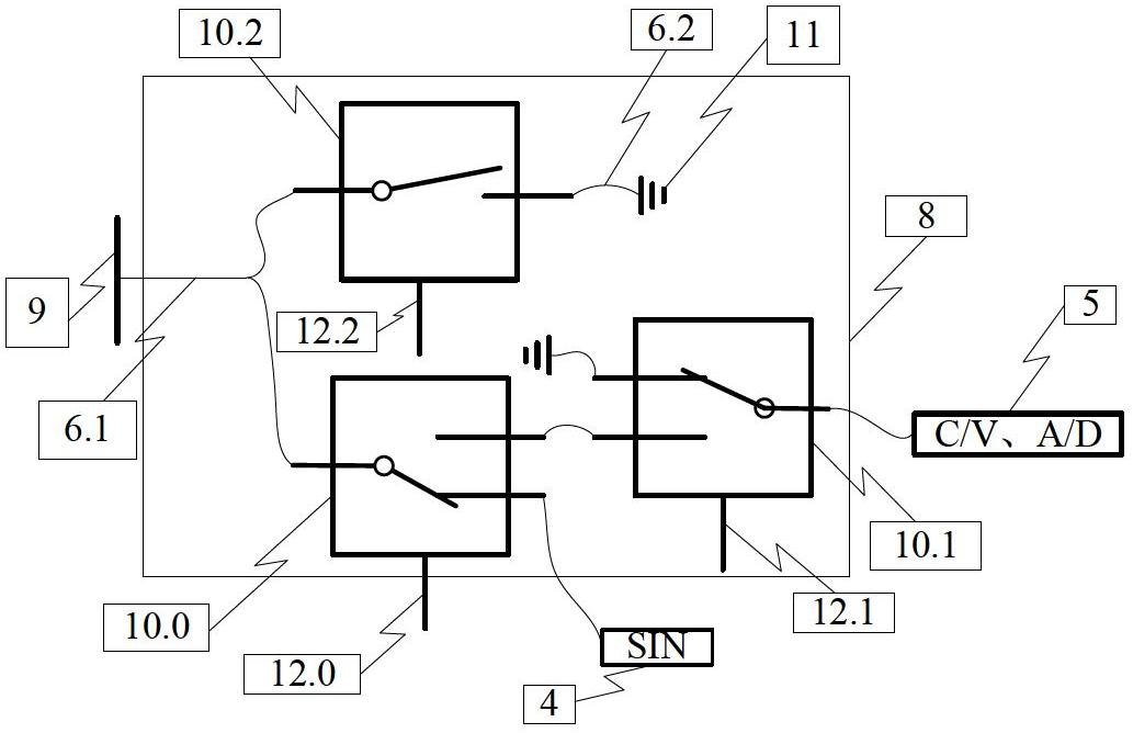 Flexible combination type electric capacitance tomography data obtaining system for sensor electrode