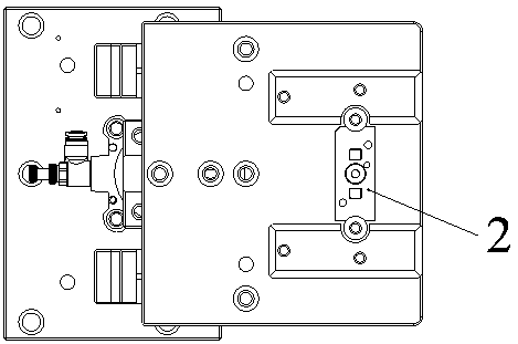 Drilling automatic clamping device of double-lug supporting plate nut