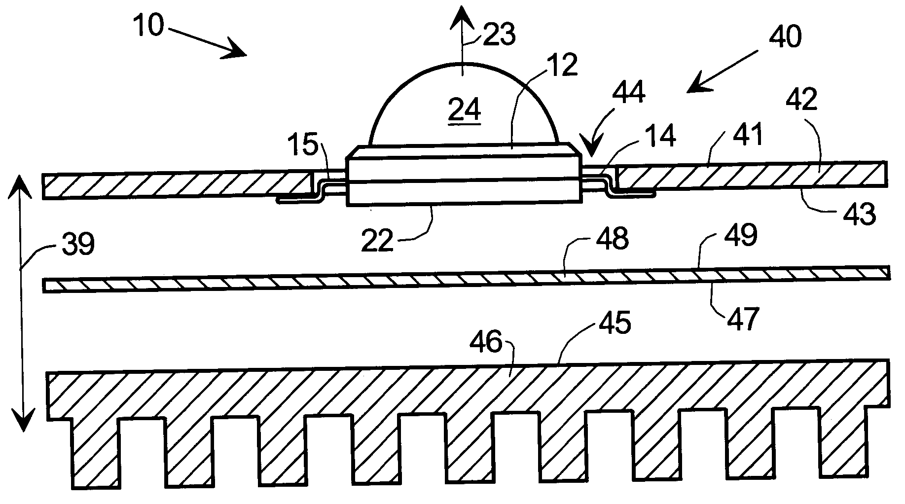 Heatsinking electronic devices