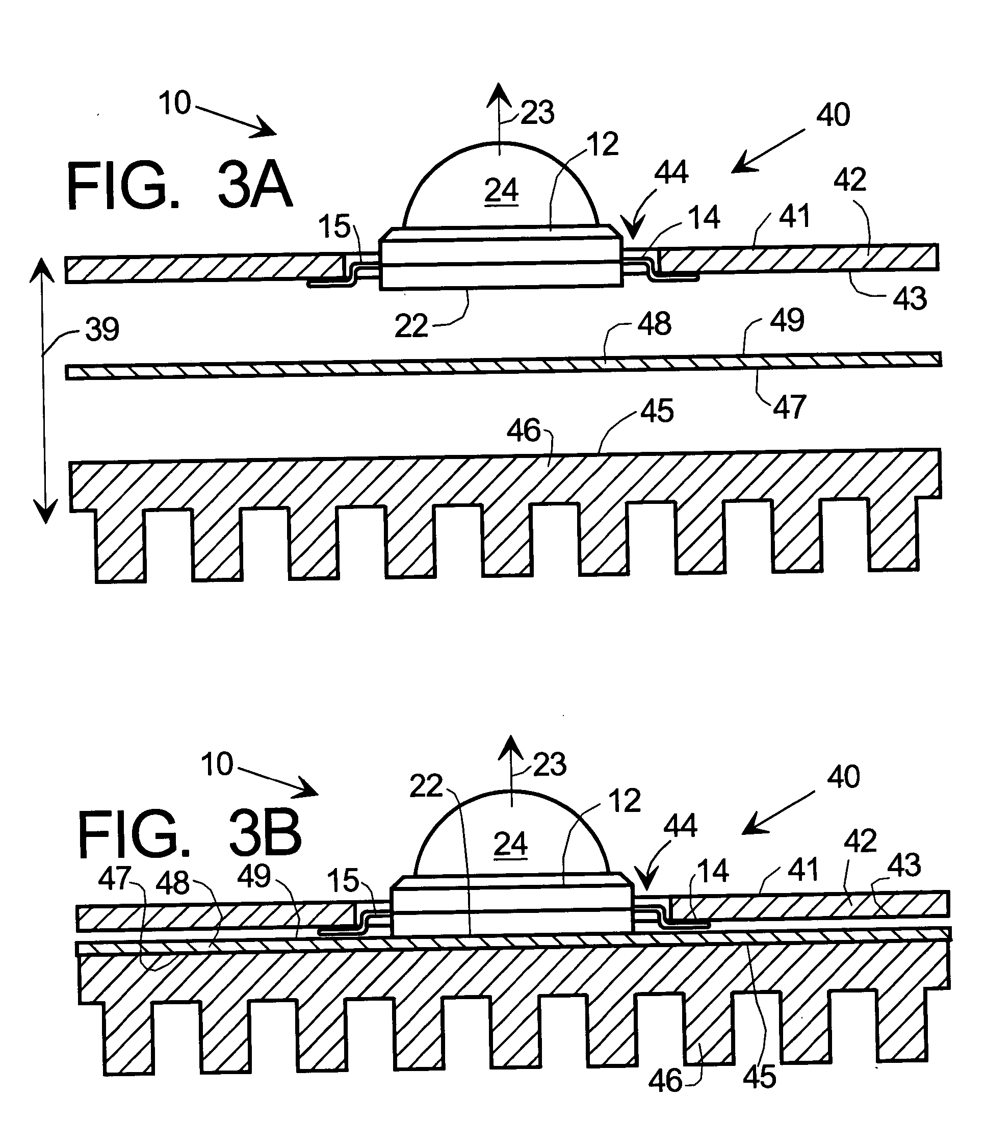 Heatsinking electronic devices