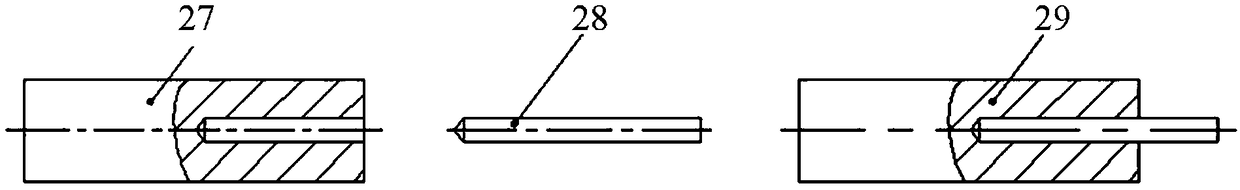 Vacuum press-fitting equipment suitable for interference assembly of shaft parts with blind holes