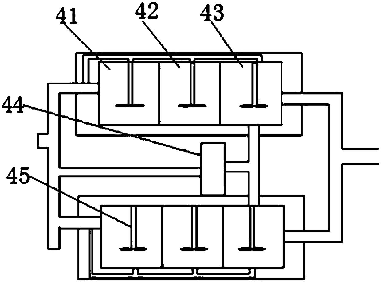 Municipal domestic wastewater refluxing treatment device