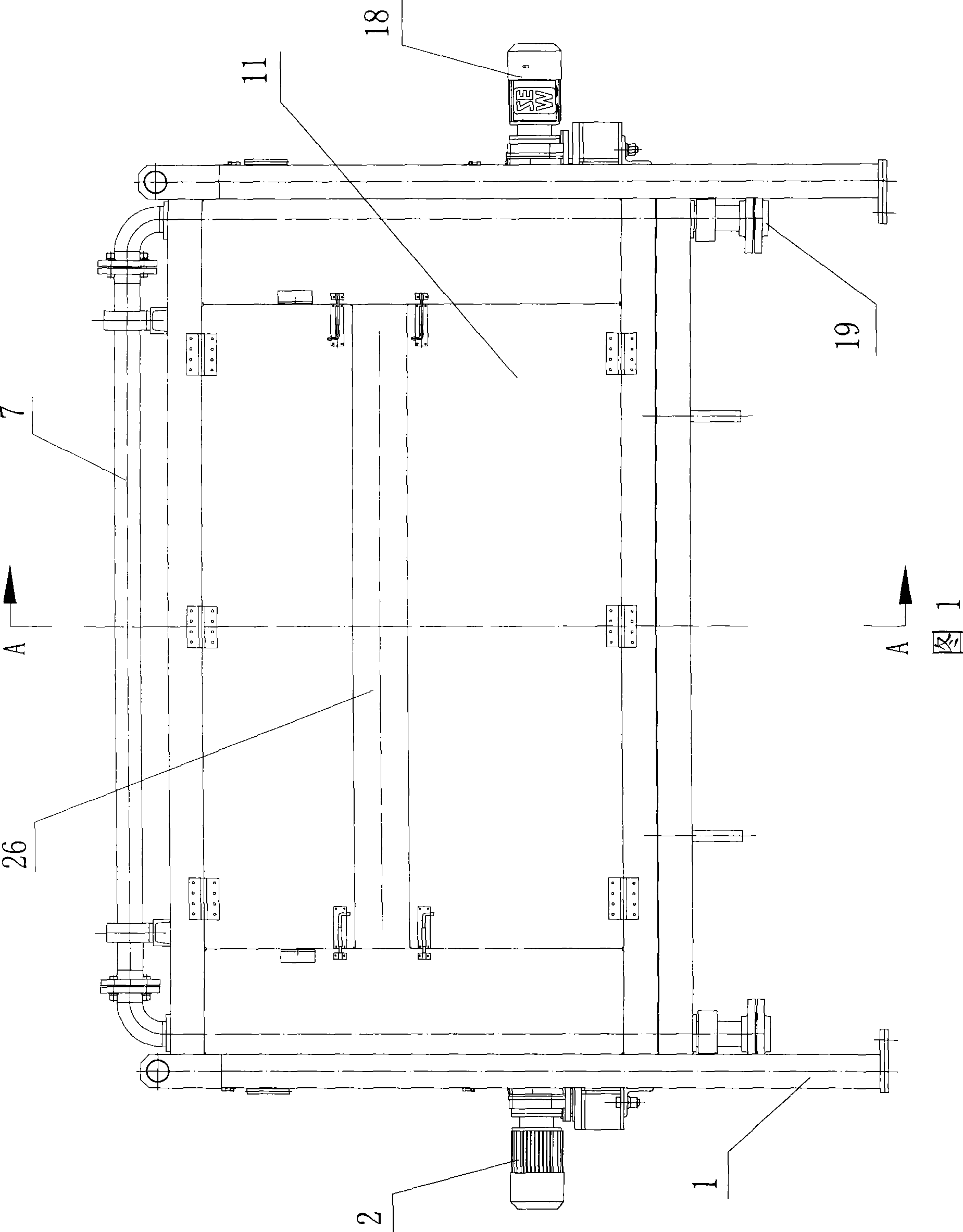 Device for sweeping continuous slab band edge part