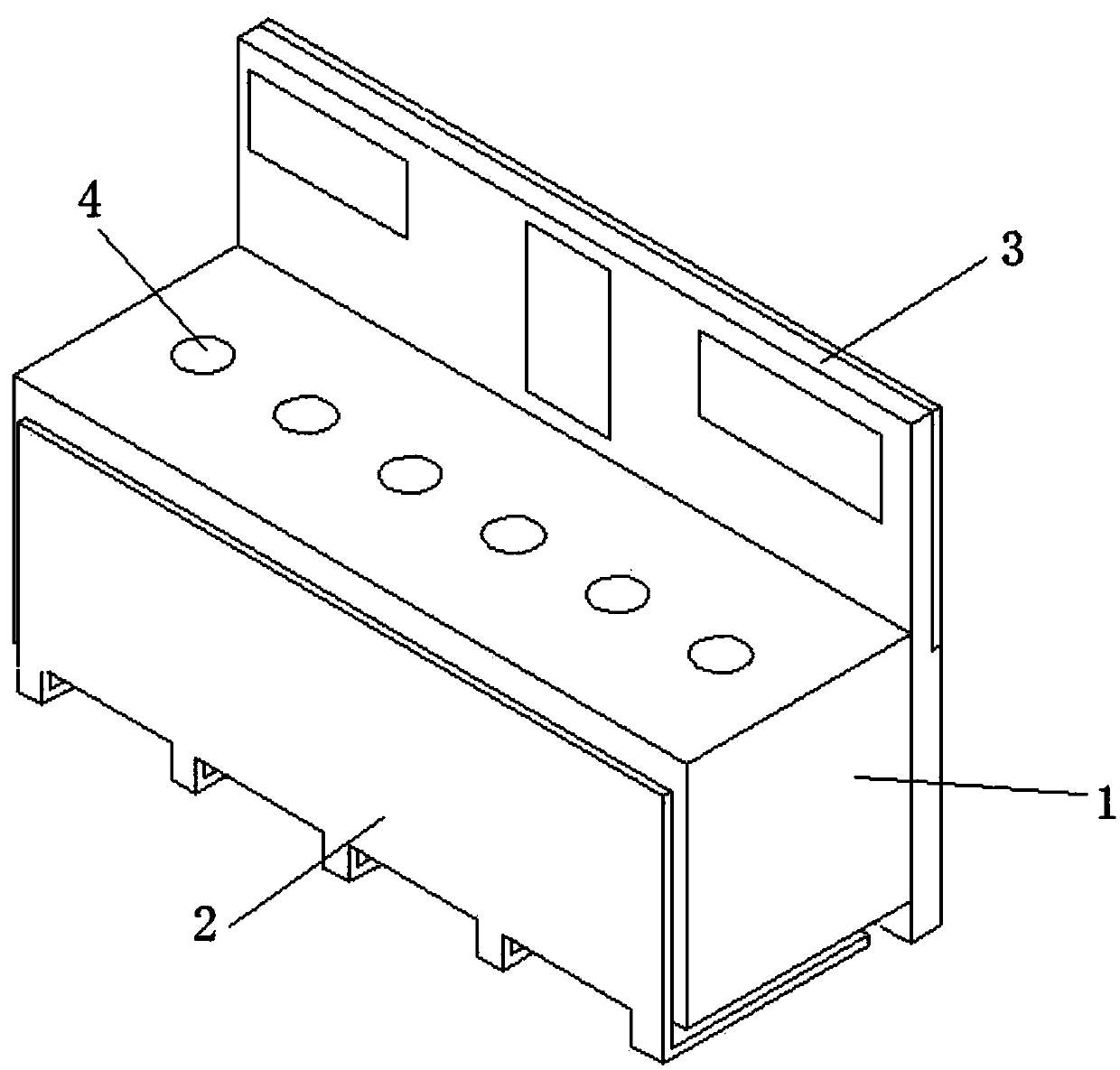 Structure for improving performance of TEM all-dielectric filter