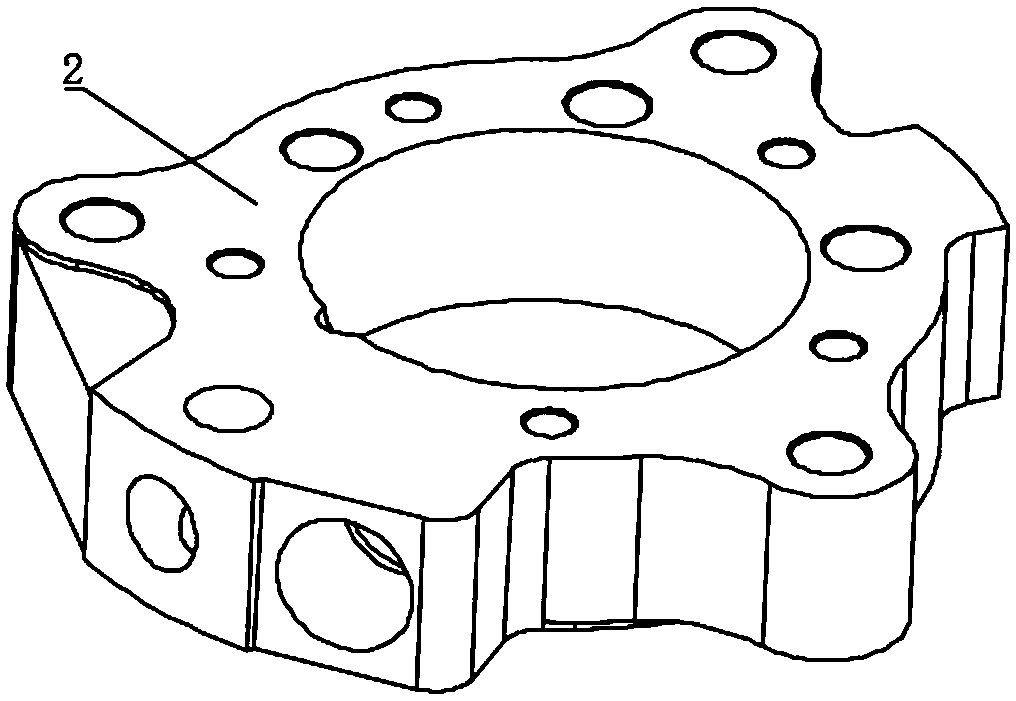 Angle-changeable air cylinder side hole machining fixing tool