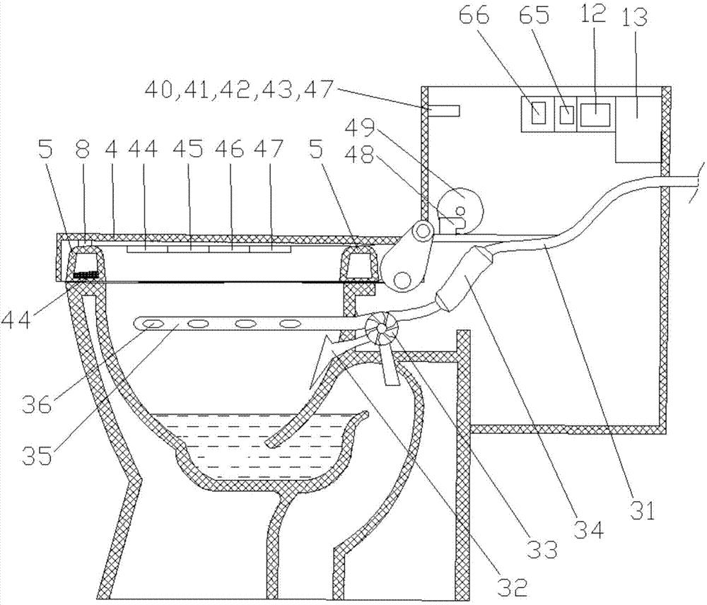 Intelligent health monitoring toilet