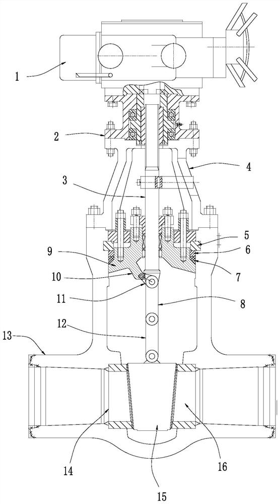 Quick opening and closing gate valve