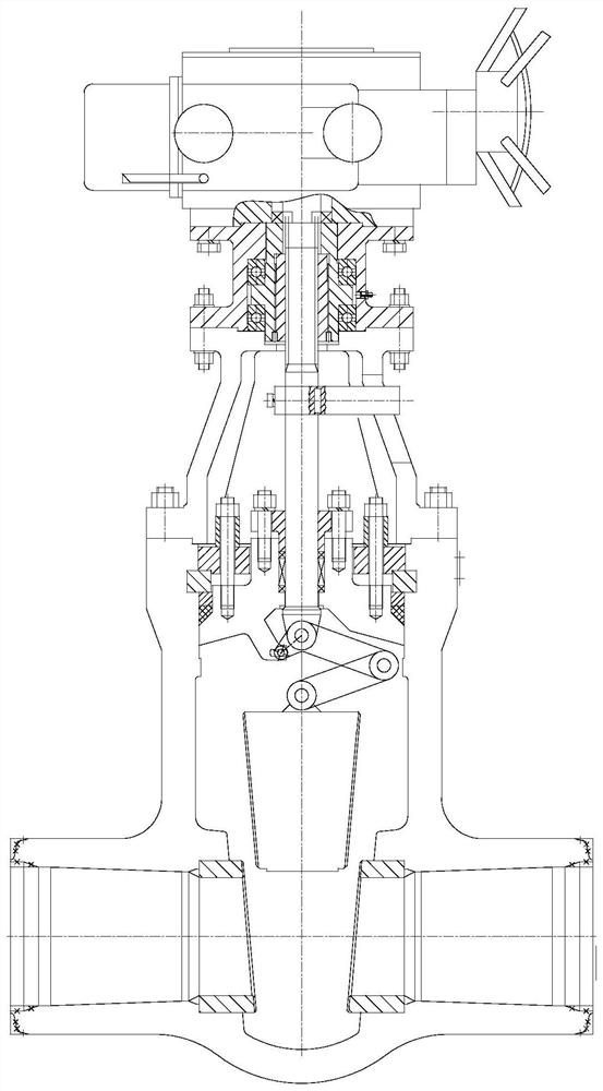 Quick opening and closing gate valve