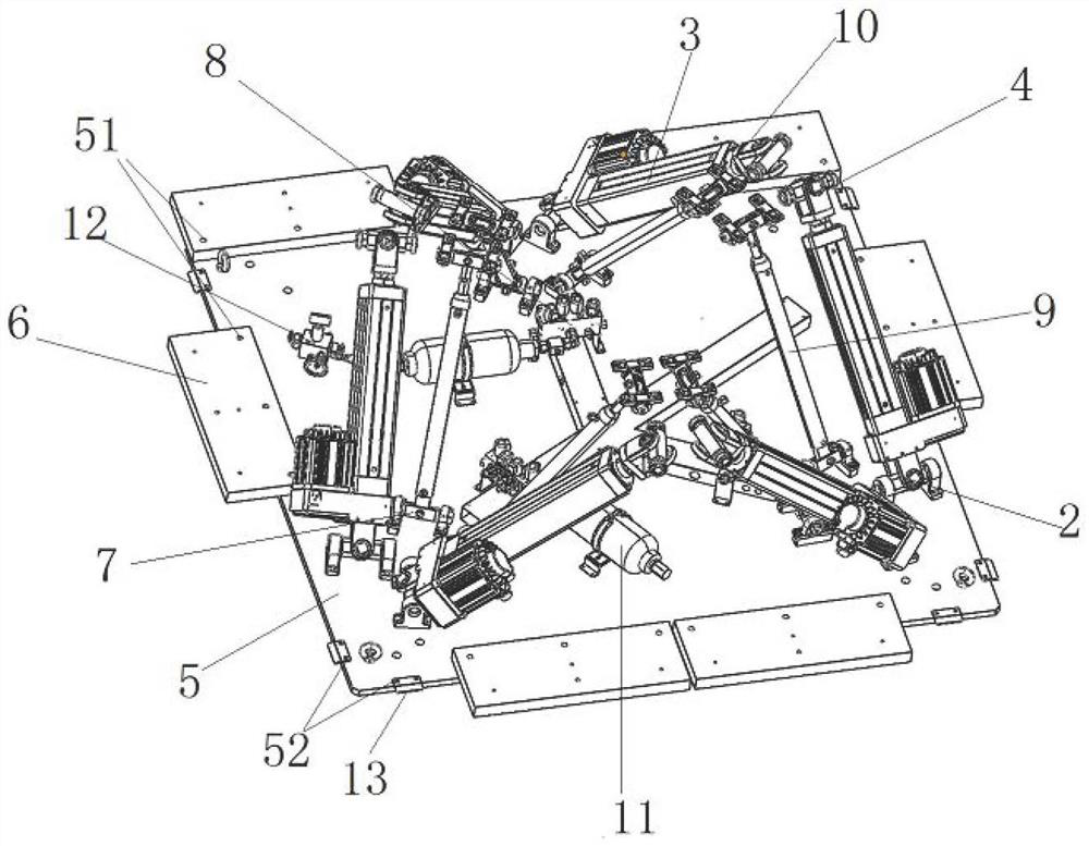 Six-degree-of-freedom motion platform system based on reverse gravity balance