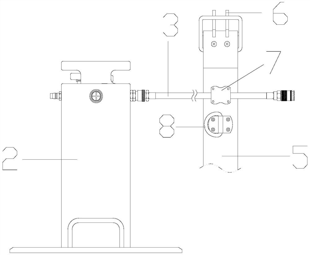 Air pump type long tube breathing apparatus