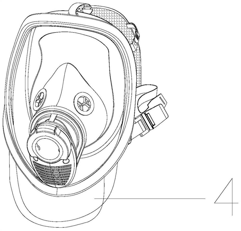 Air pump type long tube breathing apparatus