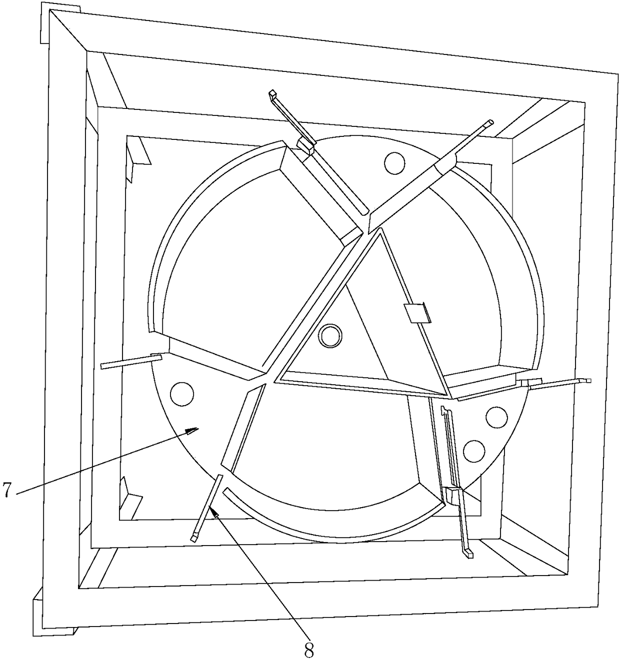 Multifunctional assembled pot stand mechanism