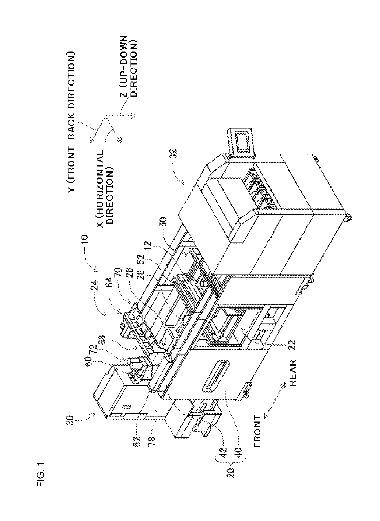 Mounting work machine