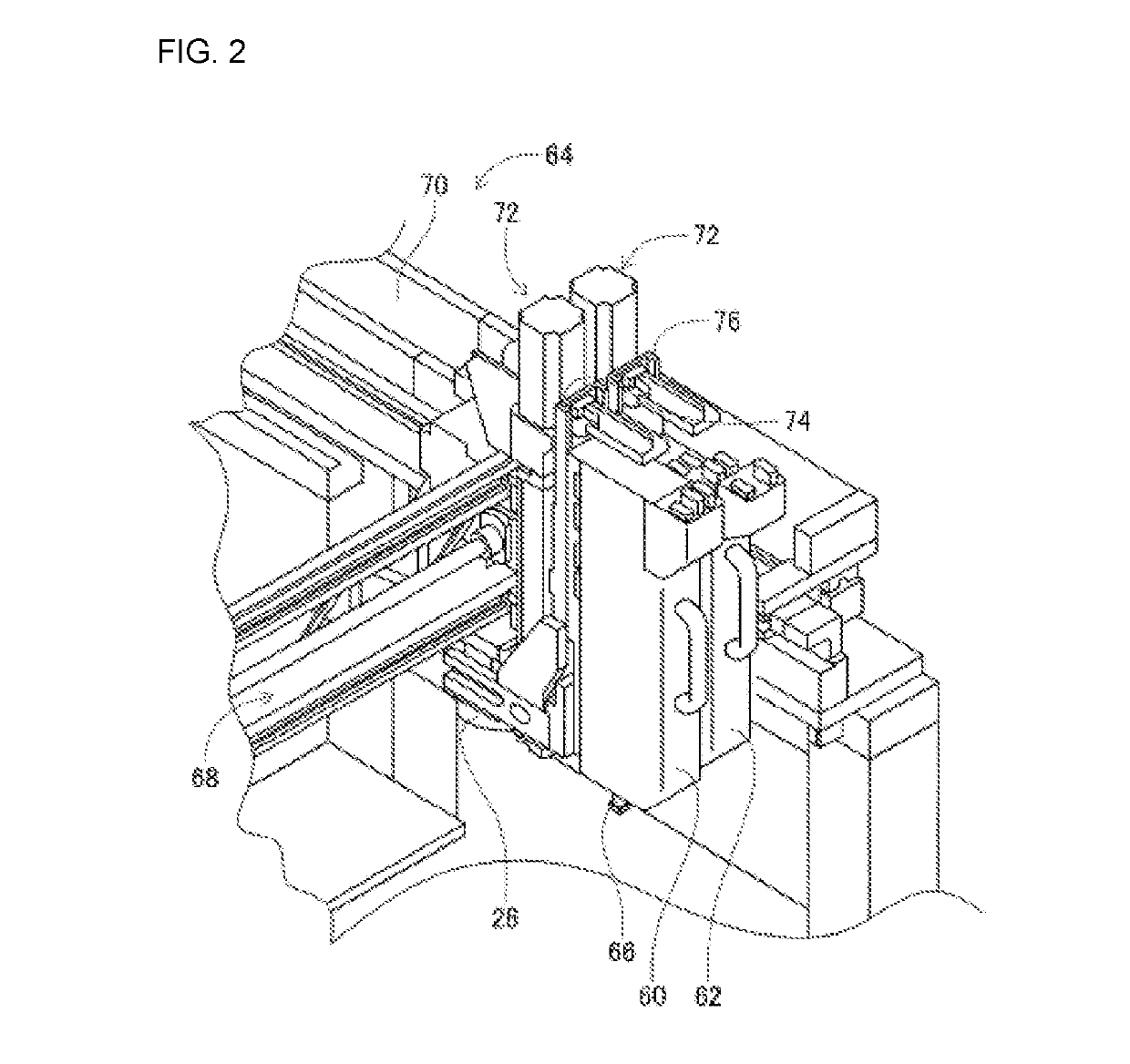 Mounting work machine