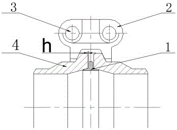 High-pressure self-tightening flange