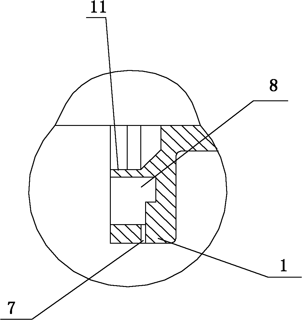 Composite split type high-pressure sealing pair