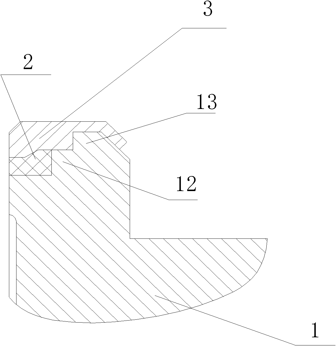 Composite split type high-pressure sealing pair