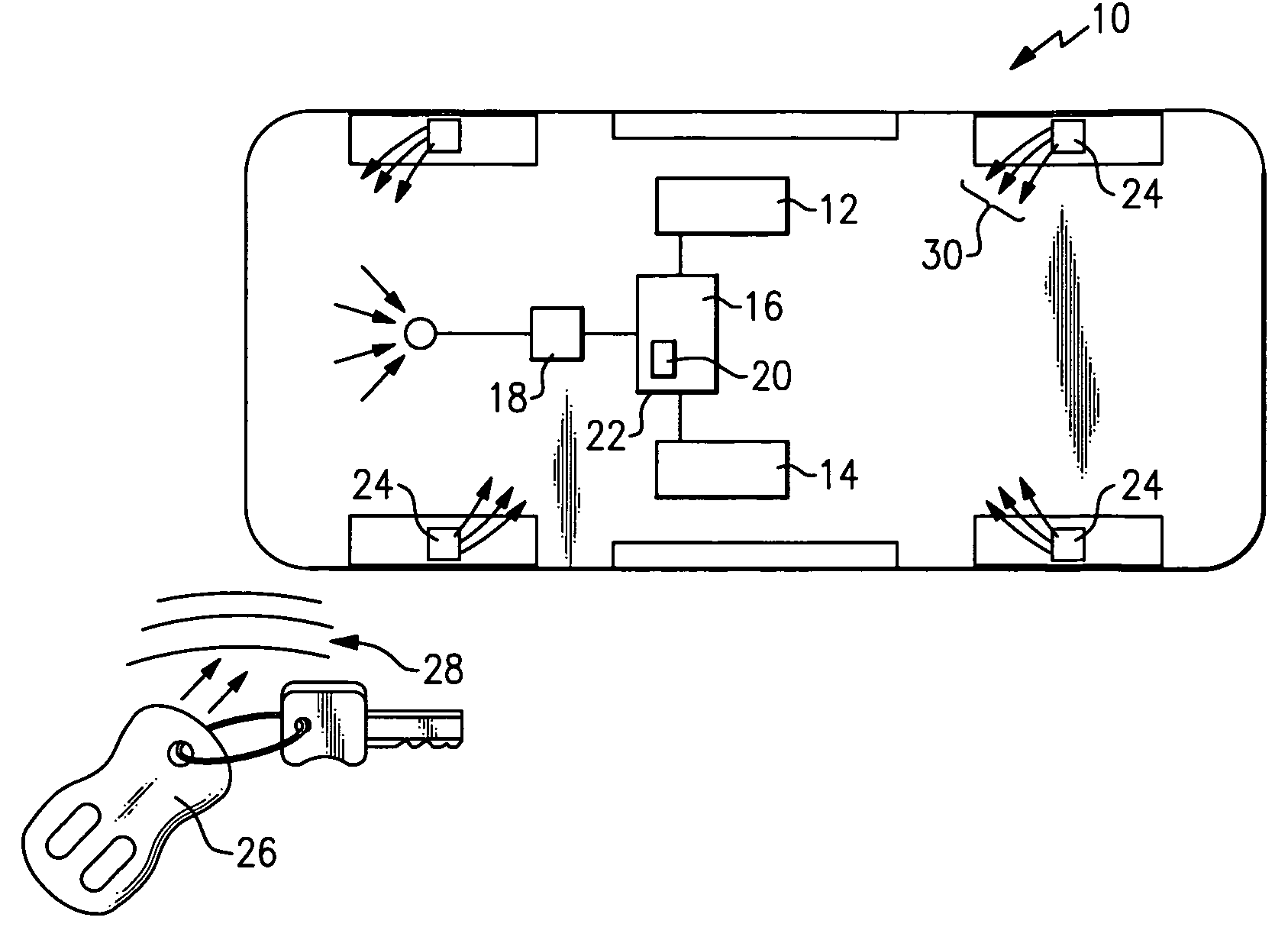 Gain controlled external low noise amplifier