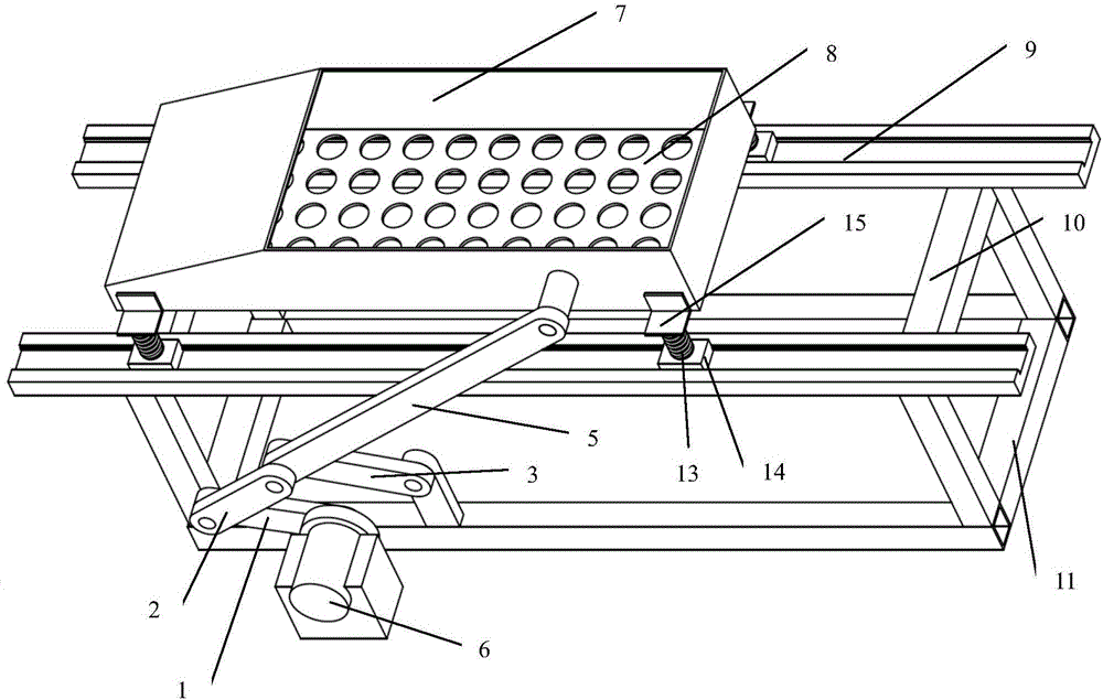 Inertial vibrating screen mechanism