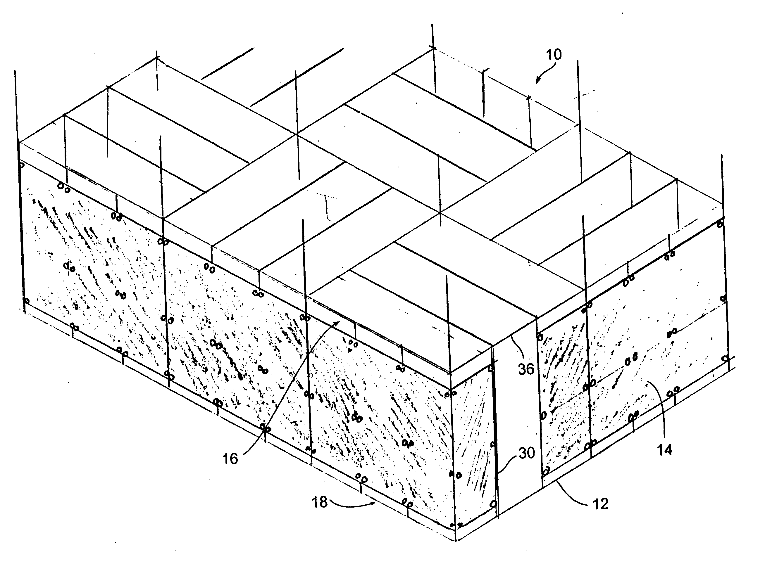 Knockdown labyrinth framework