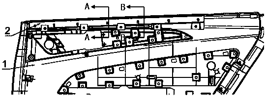 Installing structure of inner waterproof holding strip fixing supports of vehicle door