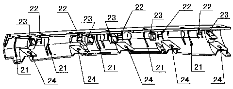 Installing structure of inner waterproof holding strip fixing supports of vehicle door