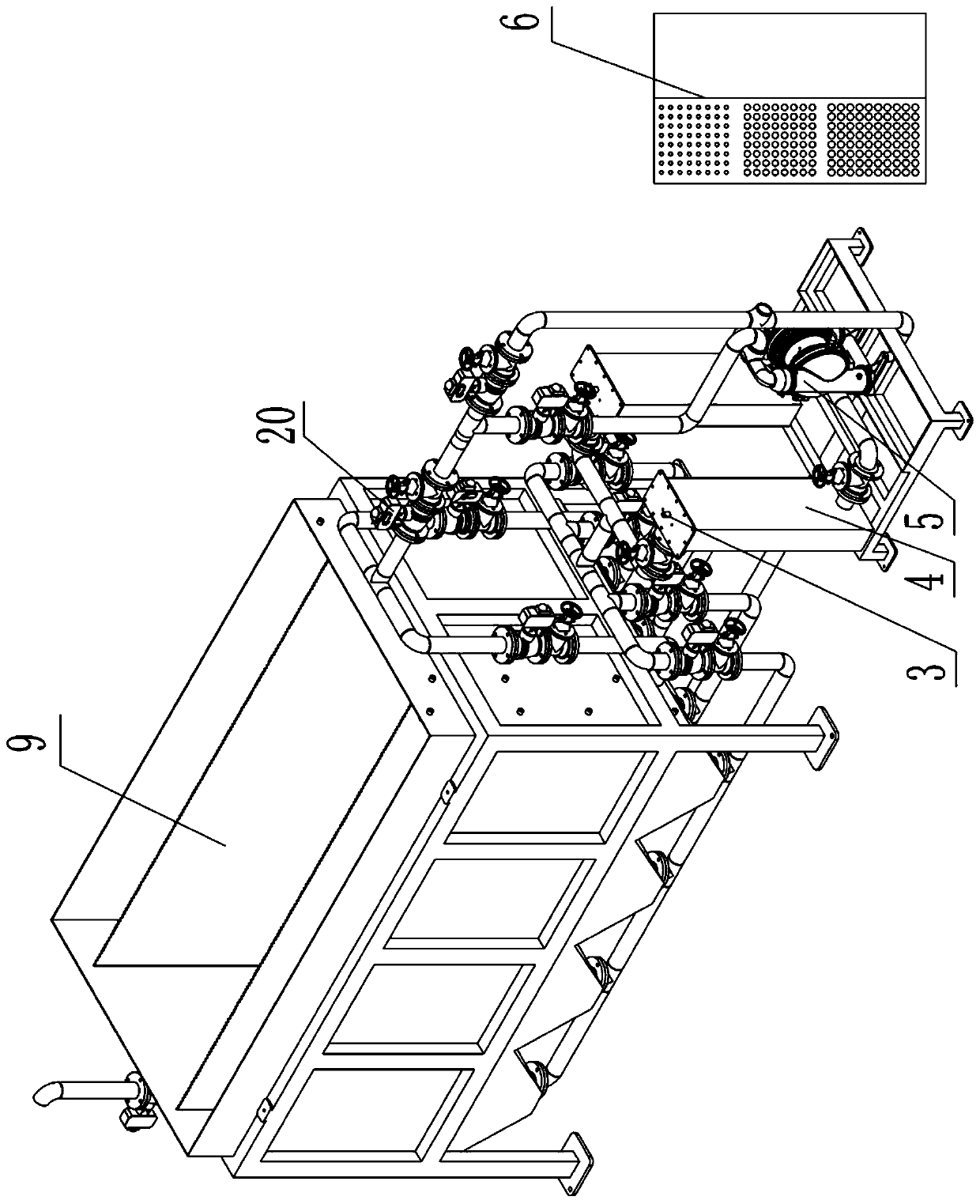 An intelligent device for filtering casting paint