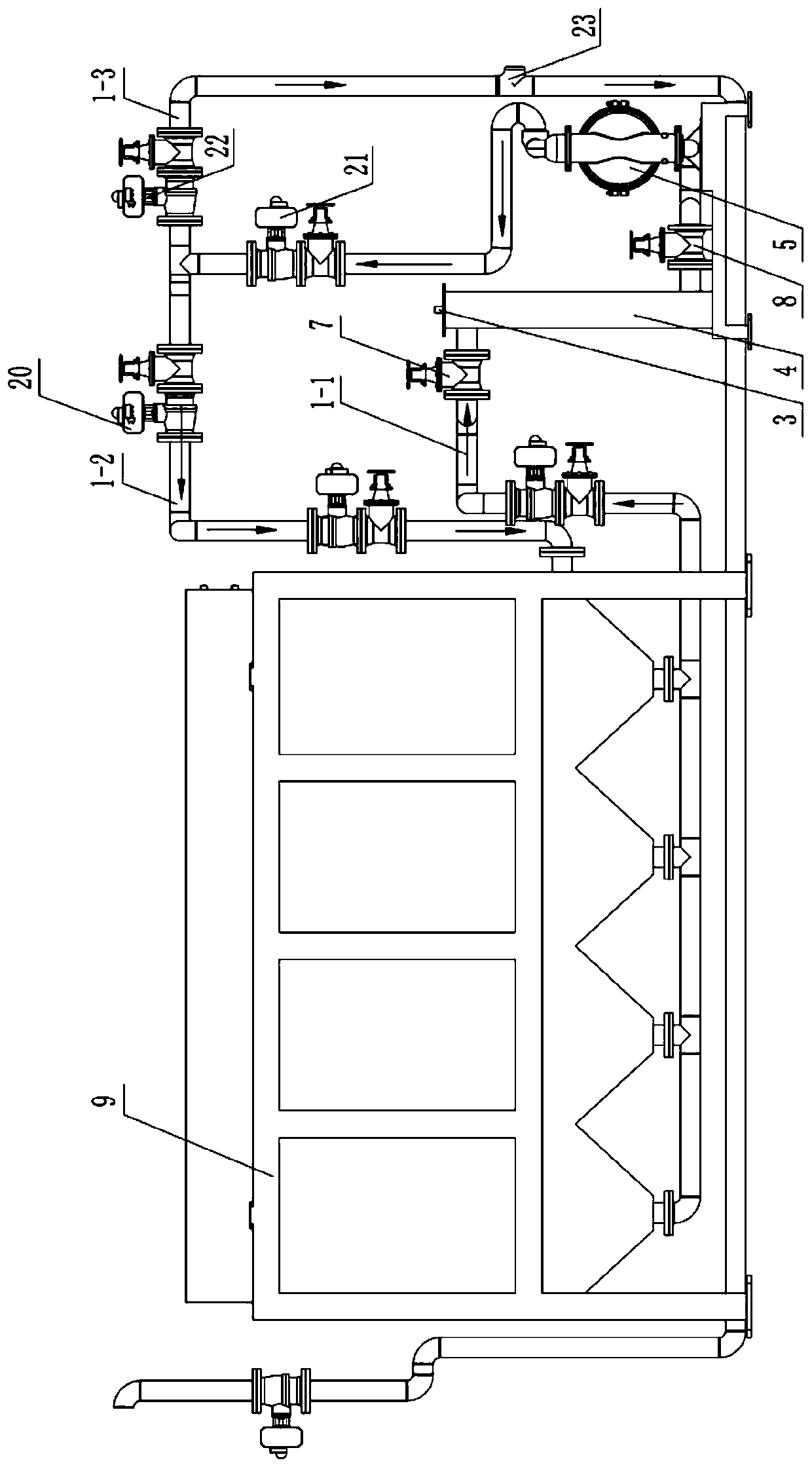 An intelligent device for filtering casting paint