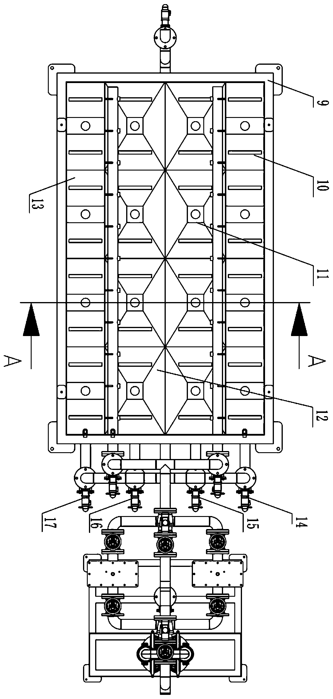 An intelligent device for filtering casting paint