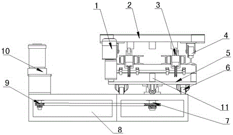 Rotary table for lens vacuum coating machine