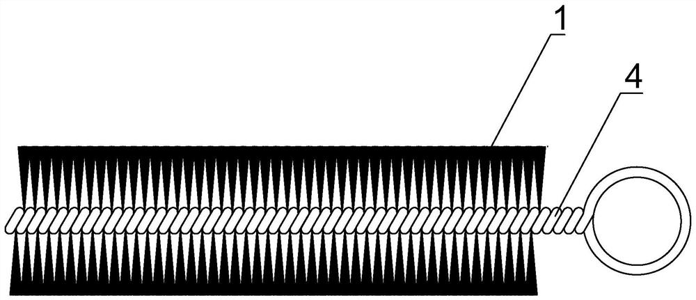 A novel structure biophilic and hydrophilic filter brush