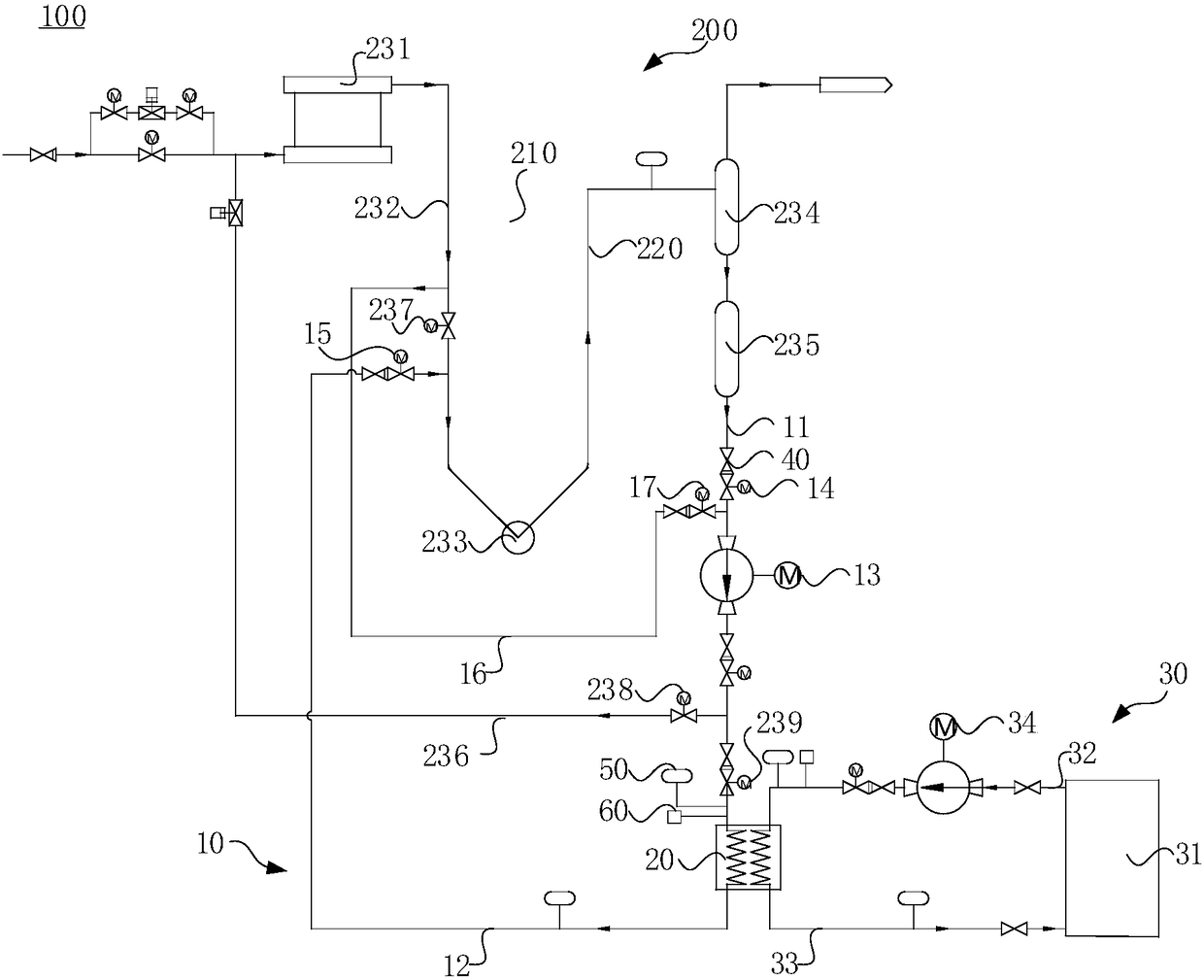 Emergency cooling system for supercritical circulating fluidized bedboiler and control method thereof