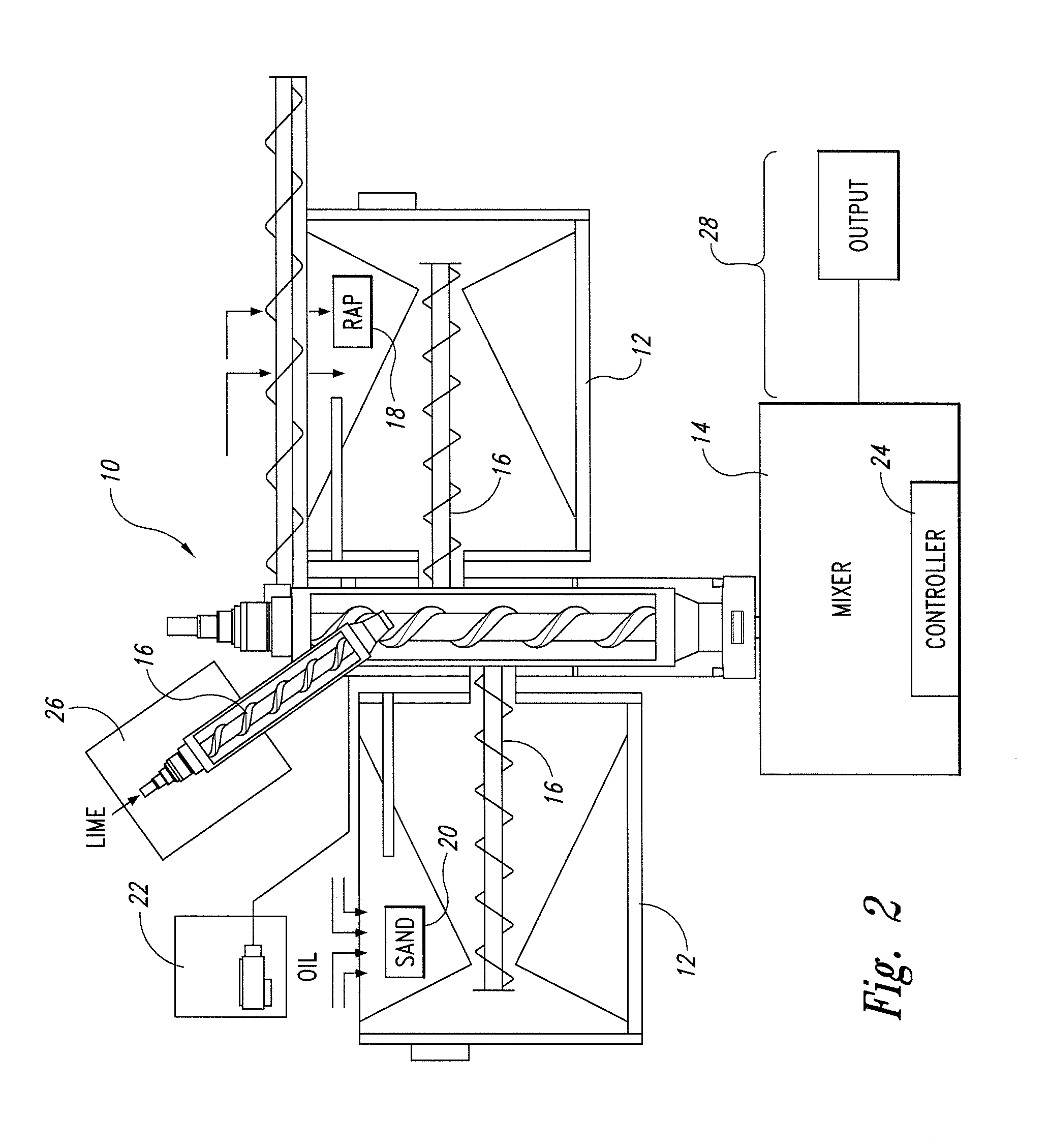 Apparatus for producing cold asphalt, method of manufacturing cold asphalt, and product-by-process for same