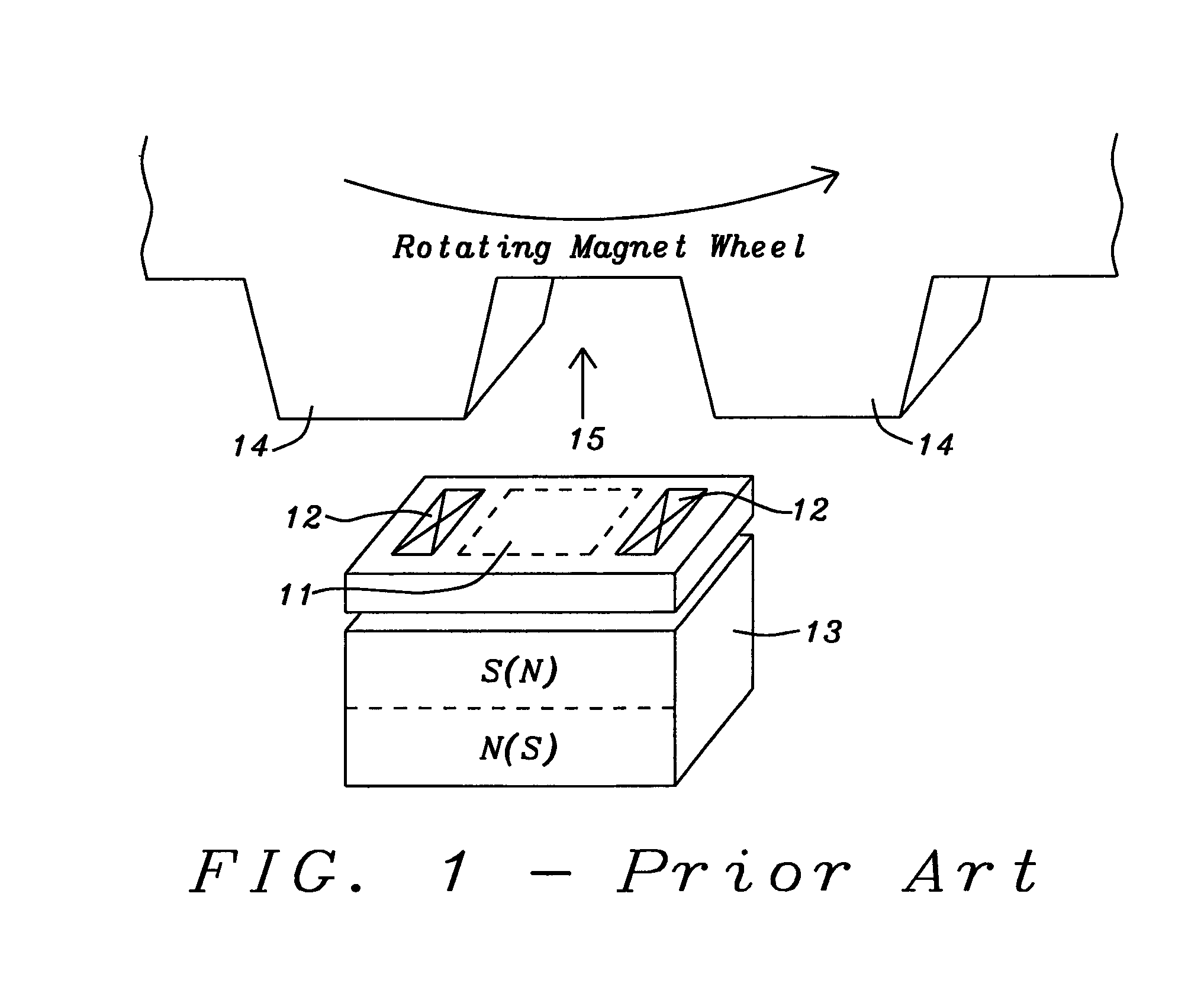 Highly sensitive AMR bridge for gear tooth sensor