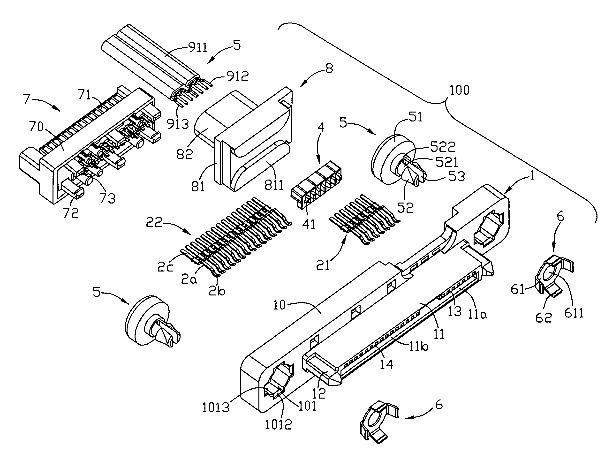 Cable connector assembly having improved fixing member